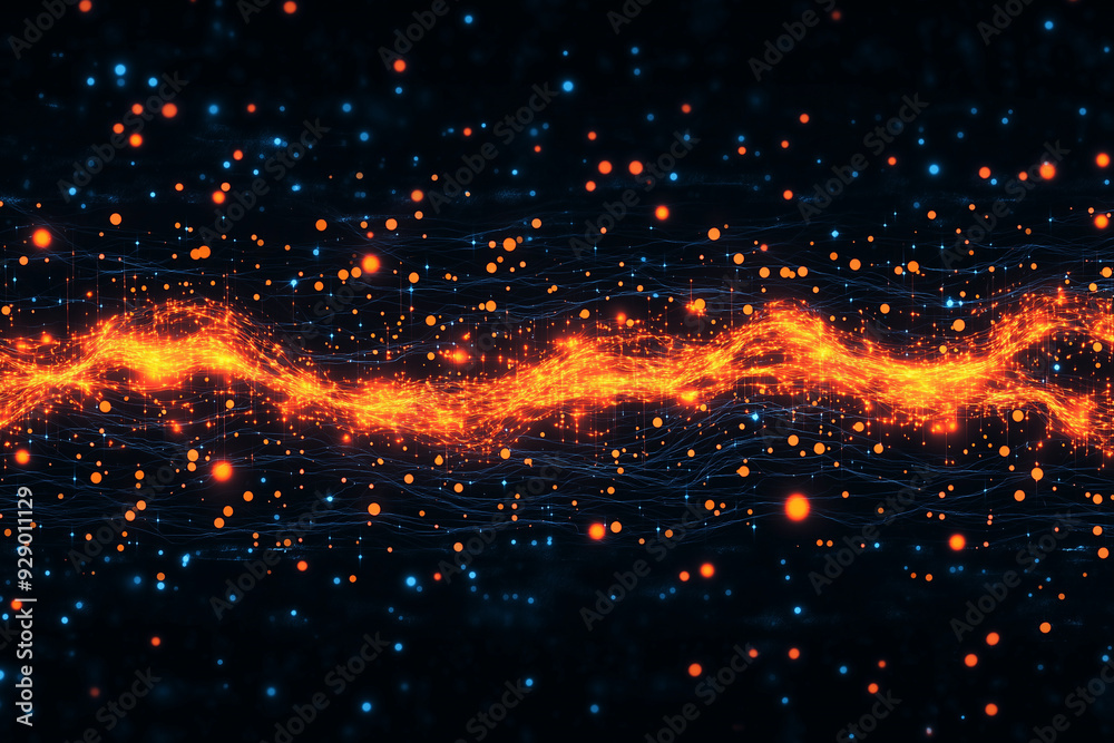A bright orange star is surrounded by a dark blue background A bright orange star is surrounded by a dark blue background