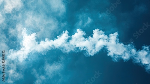 Skywriting plane crafting a message across the blue sky, the white smoke letters standing out clearly, forming a visible banner.