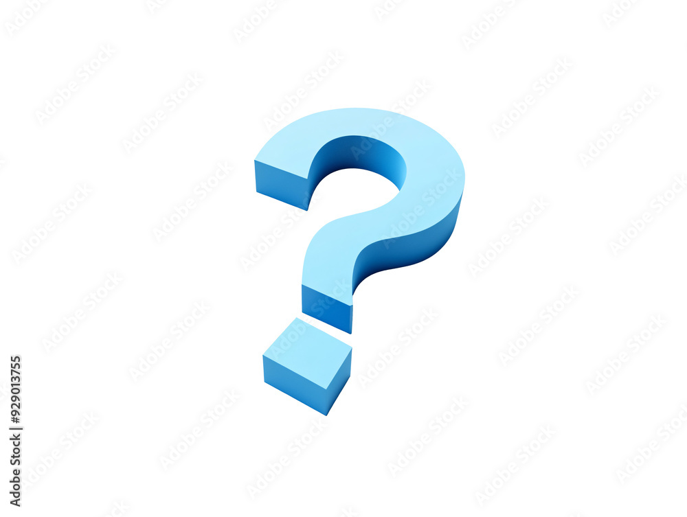a blue question mark on a white background a blue question mark on a white background