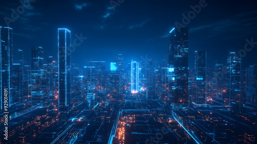 Wallpaper Mural Futuristic Tech Metropolis Torontodigital.ca