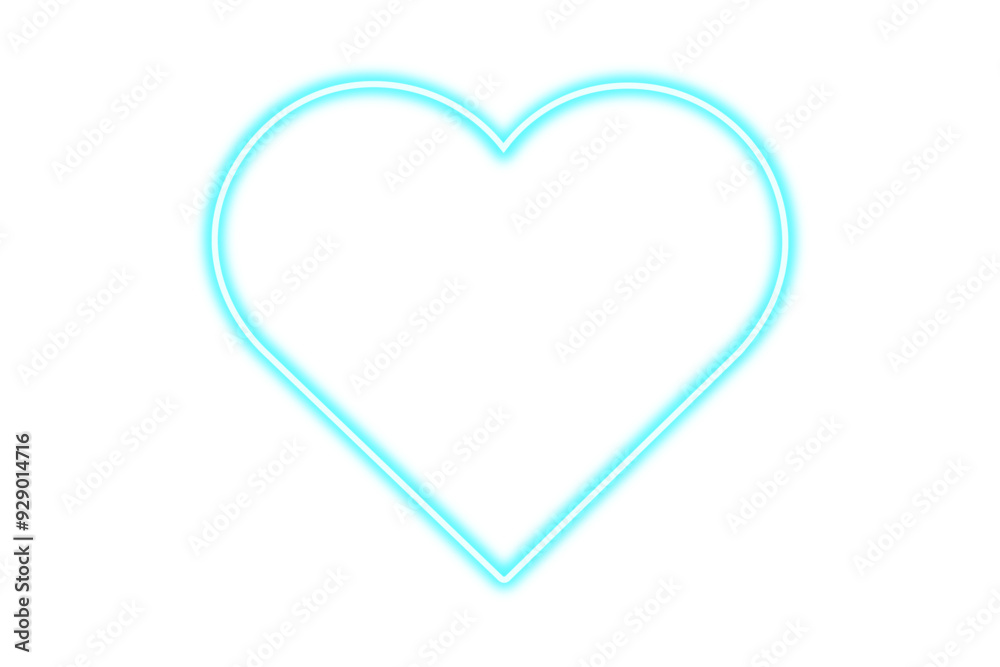 © Zoriala HN - Glowing neon heart. Blue beam heart laser light © Zoriala HN - Glowing neon heart. Blue beam heart laser light