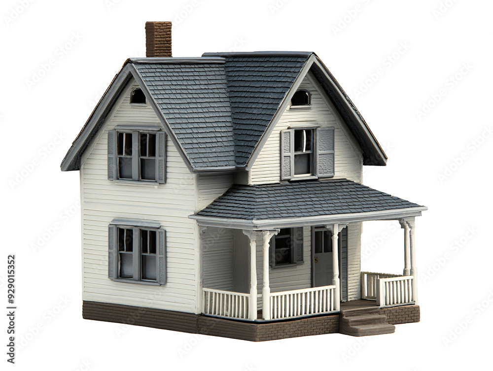 a model house with a porch a model house with a porch