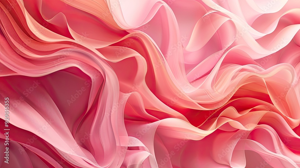 Fototapeta premium Abstract Pink and Orange Fabric Texture