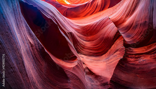 Abstract beautiful red rock in canyon