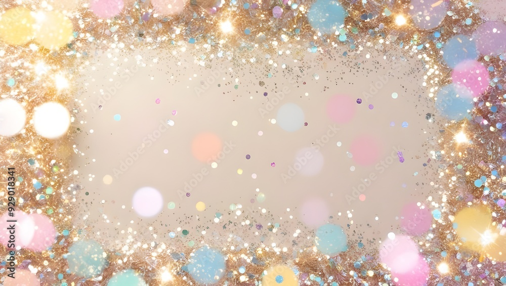 Abstract glitter Background with bokeh light, created with generative AI technology
Abstract glitter Background with bokeh light, created with generative AI technology