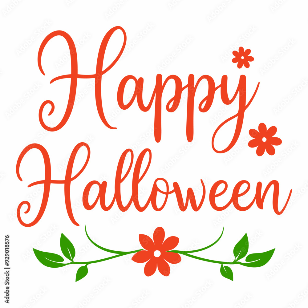 Obraz premium Customized Happy Halloween Text Design Template