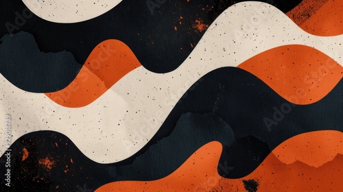Wallpaper Mural Abstract Wavy Pattern Torontodigital.ca