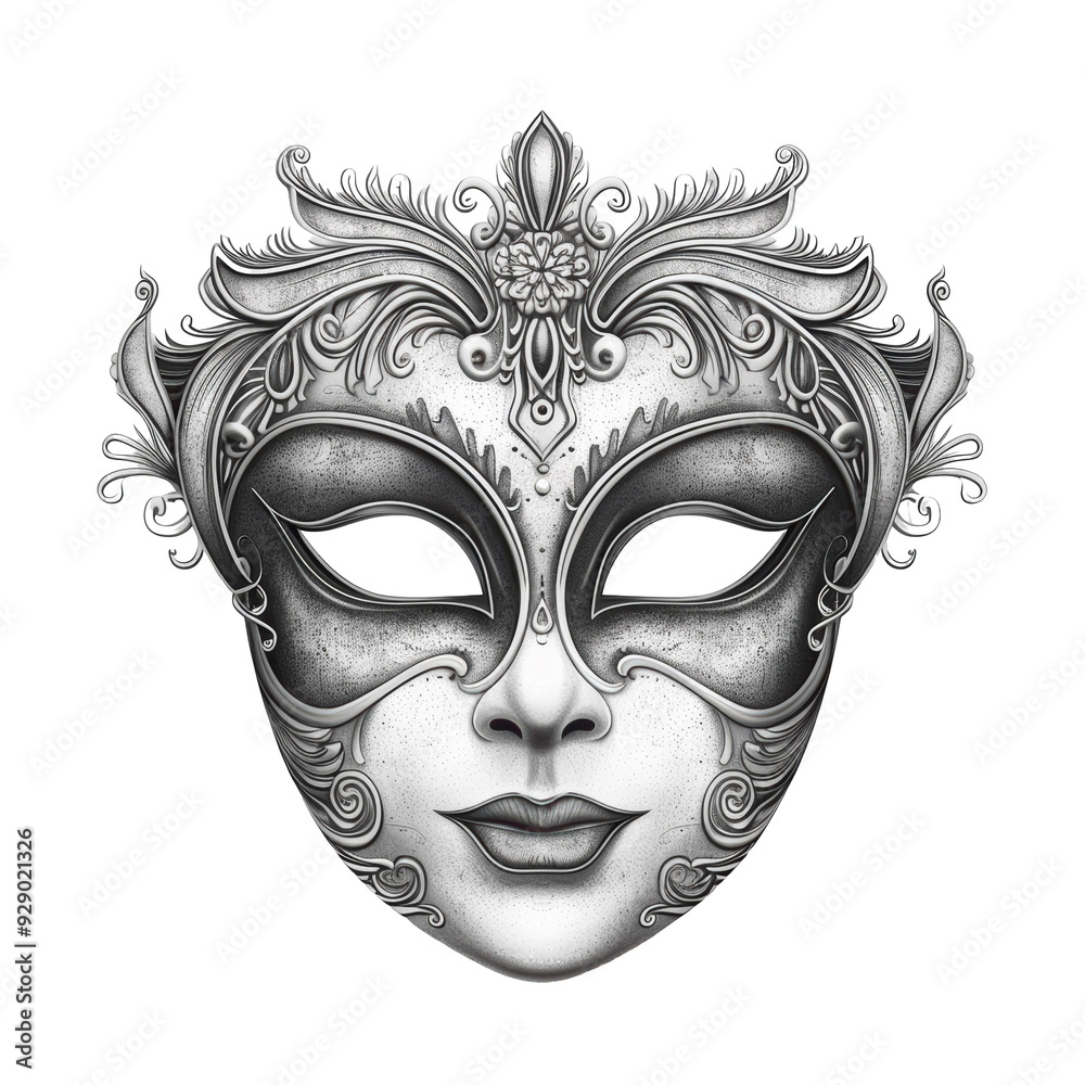 Carnival Mask Outlines Isolated on Transparent or White Background, PNG Carnival Mask Outlines Isolated on Transparent or White Background, PNG