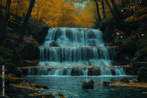 Autumn Waterfall