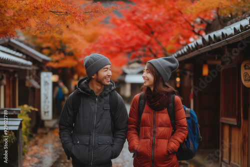 Couple Fashion In Autumn