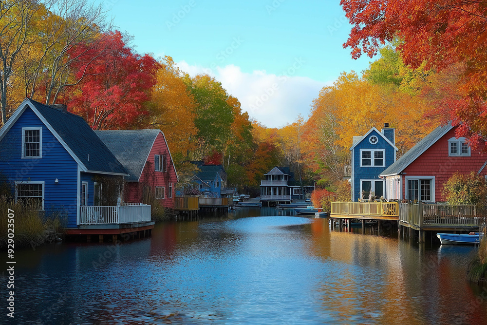 Obraz premium New England In Autumn