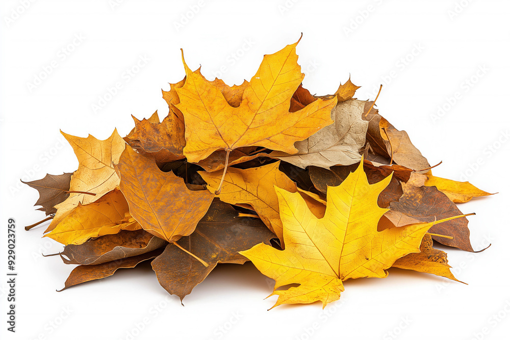 Pile Of Autumn Leaves Isolated Pile Of Autumn Leaves Isolated