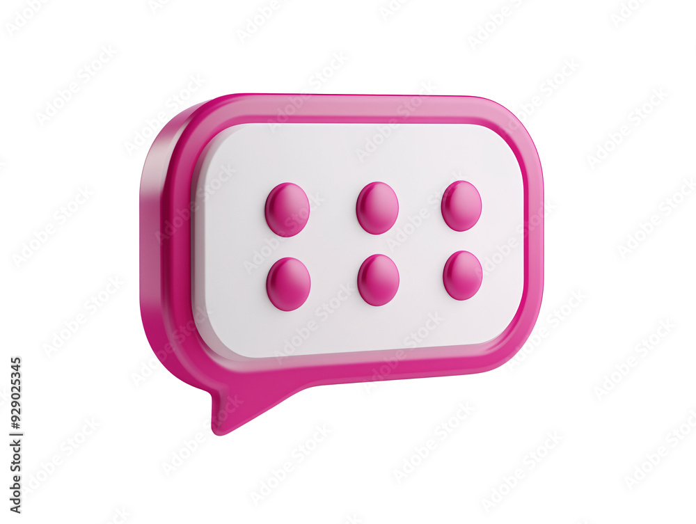 a pink and white chat bubble a pink and white chat bubble