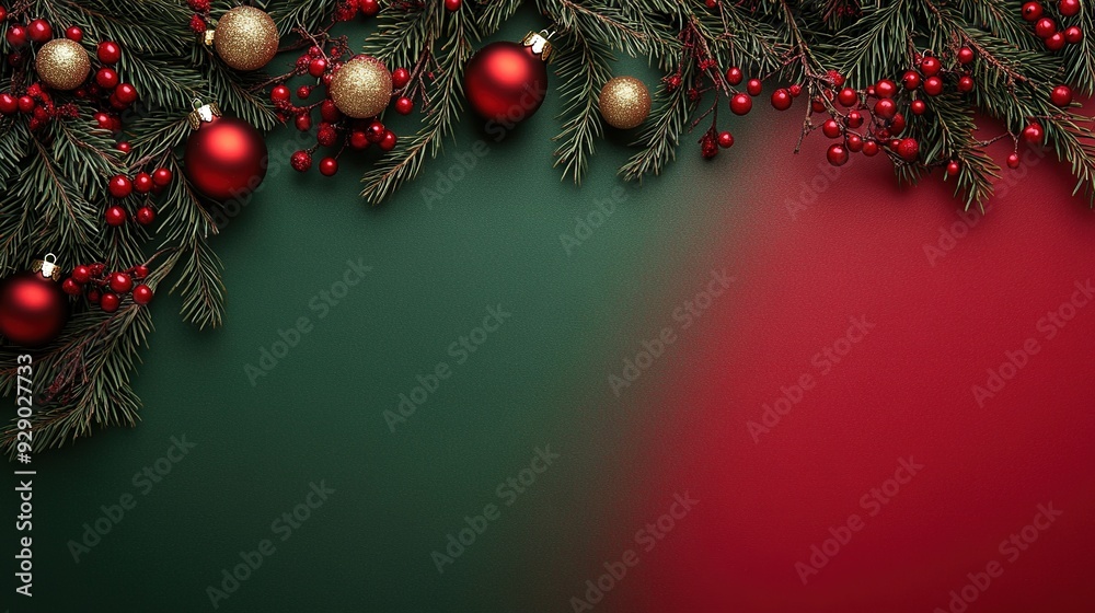 Christmas Festive Ornament Border Christmas Festive Ornament Border