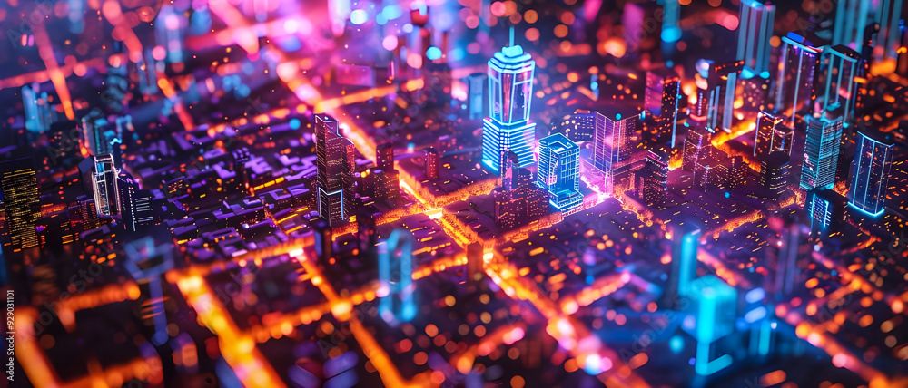 A futuristic cityscape illuminated by vibrant neon lights, featuring towering skyscrapers and a dynamic urban landscape at night. A futuristic cityscape illuminated by vibrant neon lights, featuring towering skyscrapers and a dynamic urban landscape at night.