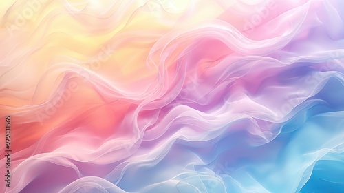 Wallpaper Mural Abstract colorful gradient background with flowing pastel hues of pink, purple, and blue. Perfect for creative and design projects. Torontodigital.ca