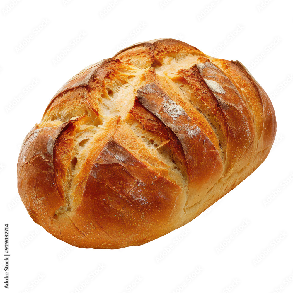 Lone Loaf of Bread Isolated on Transparent or White Background, PNG Lone Loaf of Bread Isolated on Transparent or White Background, PNG