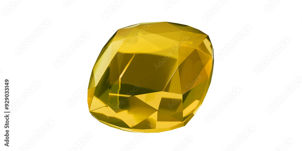 Topaz Gem on transparent background, yellow gemstone diamond isolated. Topaz Gem on transparent background, yellow gemstone diamond isolated.