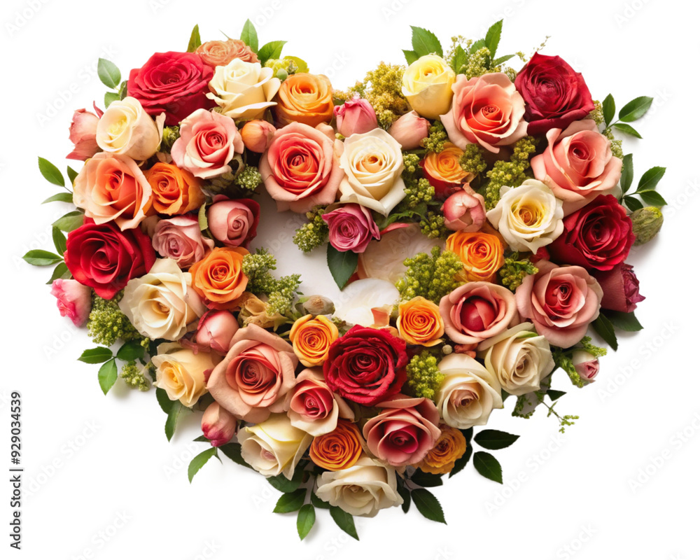 Love Shape Floral Roses - Heart Flower Plant on Transparent Background PNG Love Shape Floral Roses - Heart Flower Plant on Transparent Background PNG