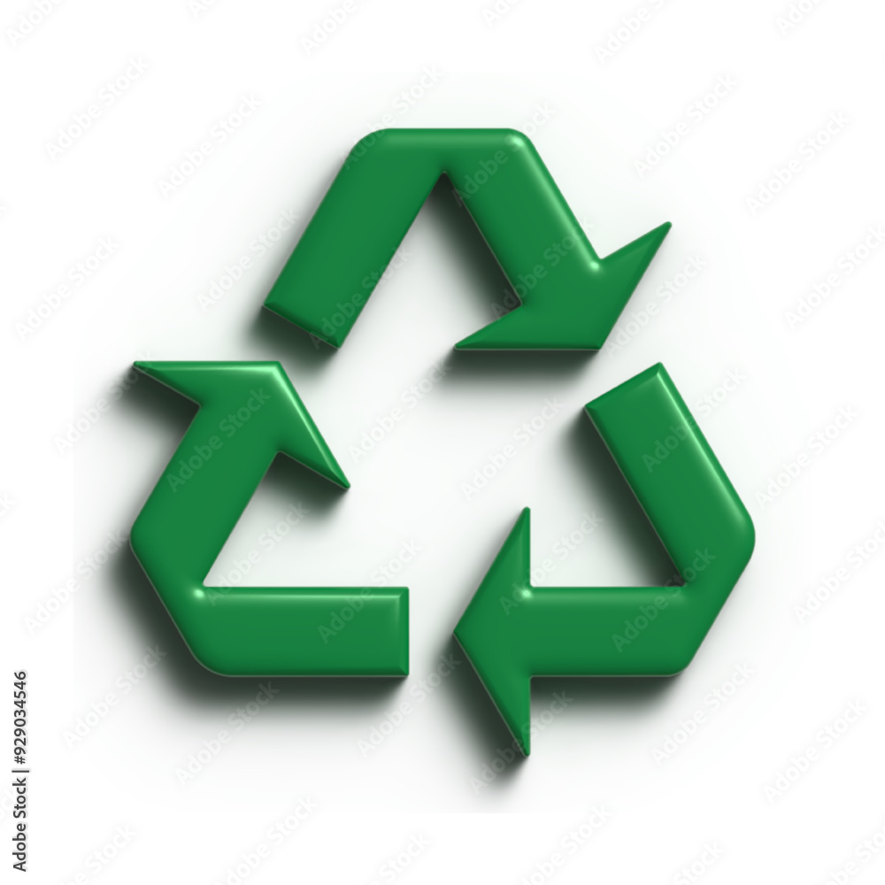 3D recycle render illustration isolated on white background 3D recycle render illustration isolated on white background
