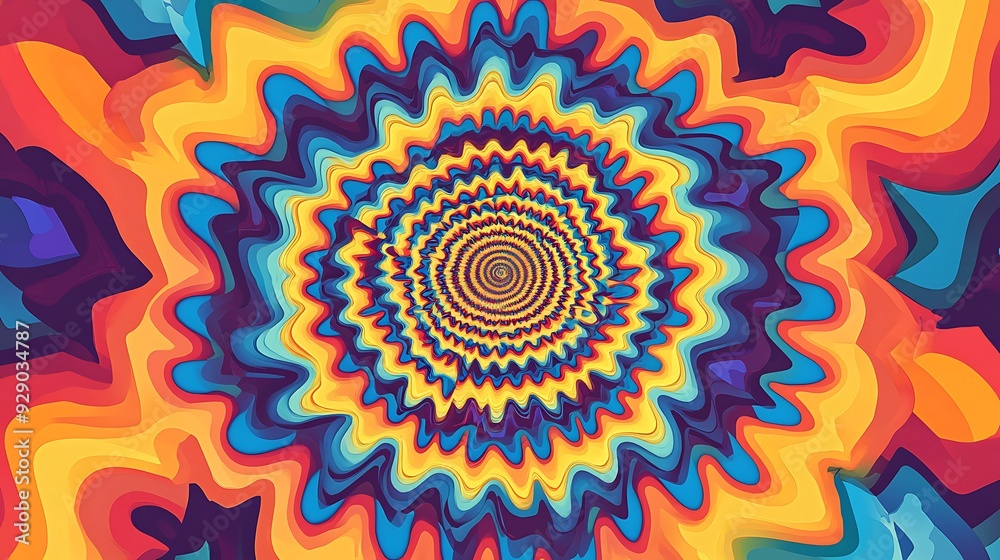 a colorful hypnotic pattern a colorful hypnotic pattern