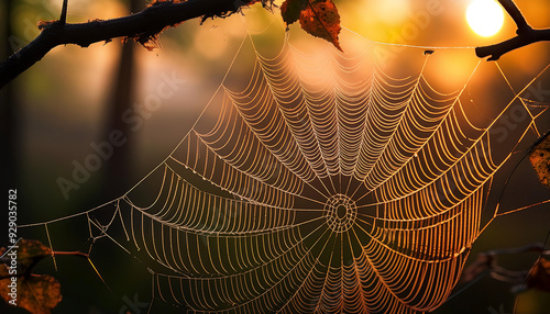 halloween graphic featuring detailed cobweb setting spooky yet playful tone season photo