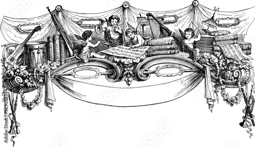 banner  illustration isolated on transparent background