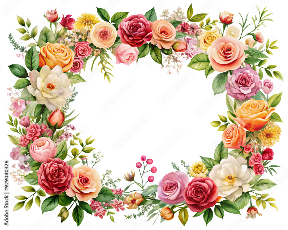 PNG Shape Frame Roses Heart - High-Resolution Floral Design on Transparent Background PNG Shape Frame Roses Heart - High-Resolution Floral Design on Transparent Background