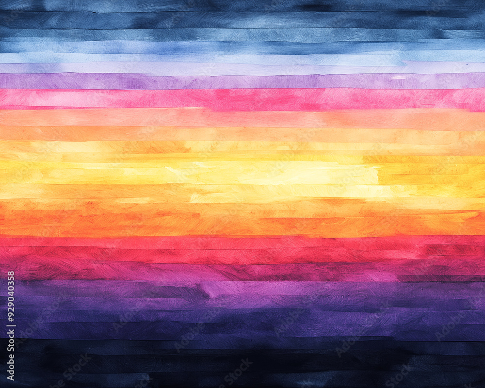 A pink mountain range with a bright sun shining on it