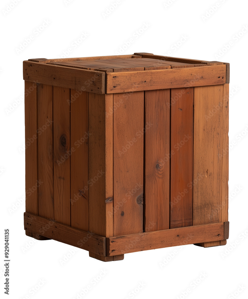 old wooden crate isolated on transparent background old wooden crate isolated on transparent background