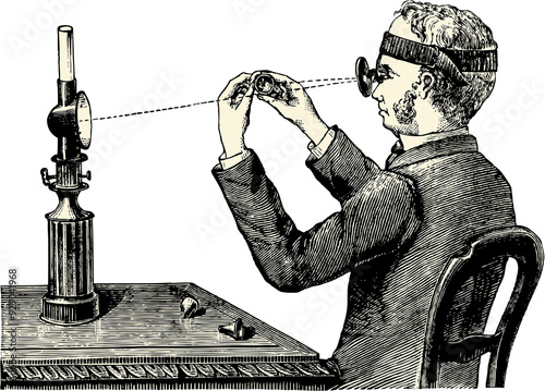  Scientist illustration isolated on transparent background