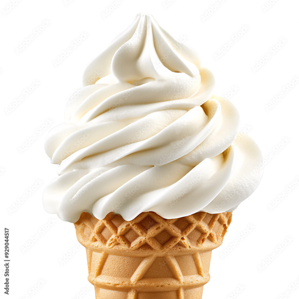 a soft serve ice cream cone a soft serve ice cream cone