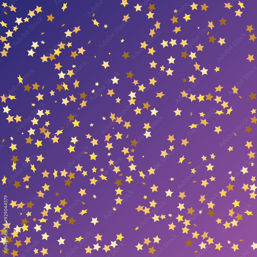 Star Sequin Confetti on Neon Purple Background. Isolated Flat Birthday Card. Golden Stars Banner. Christmas Party Frame. Vector Gold Glitter. Falling Particles on Floor. Voucher Gift Card Template. Star Sequin Confetti on Neon Purple Background. Isolated Flat Birthday Card. Golden Stars Banner. Christmas Party Frame. Vector Gold Glitter. Falling Particles on Floor. Voucher Gift Card Template.