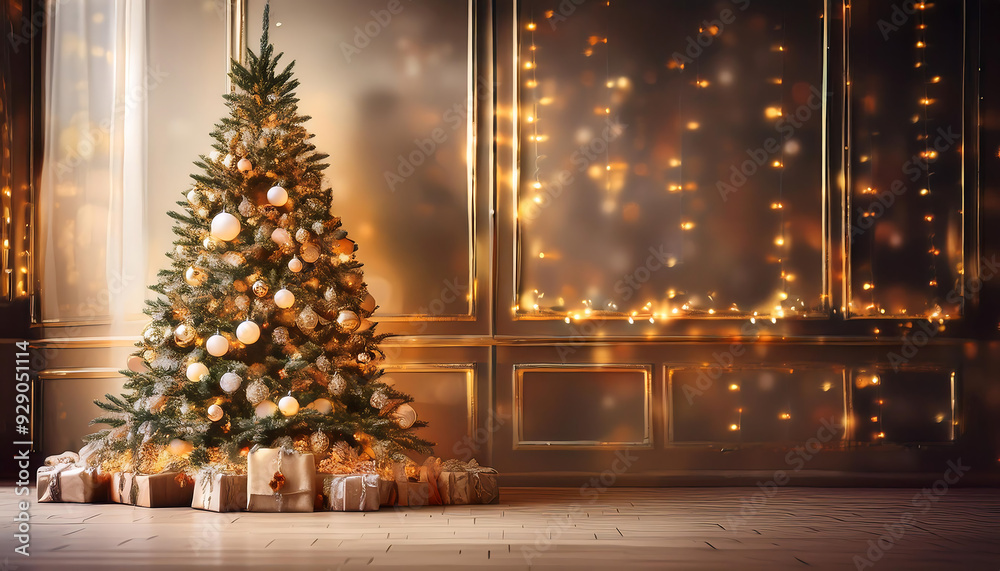background beautifully decorated christmas tree background beautifully decorated christmas tree