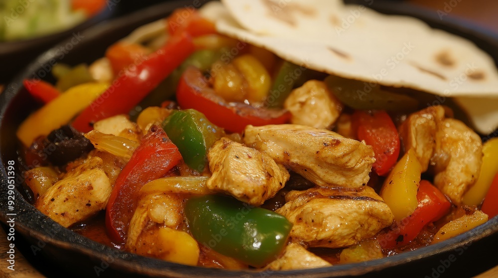 Chicken Fajitas with Peppers, Onions, and Tortillas Chicken Fajitas with Peppers, Onions, and Tortillas