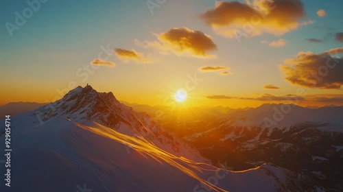 Mountain Peak Sunset