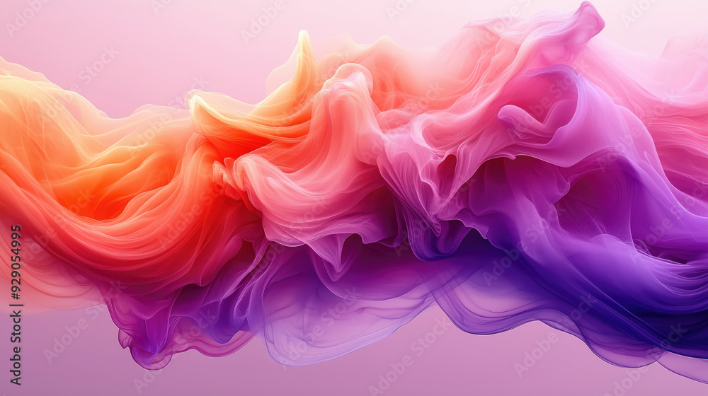 Abstract background with 3D color wave Abstract background with 3D color wave