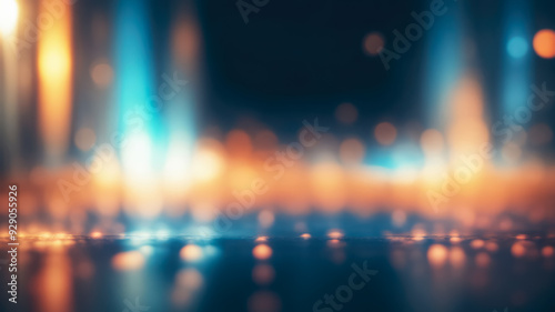 bokeh light blur vintage noisy grain background