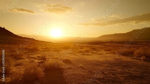 Desert Sunset Landscape