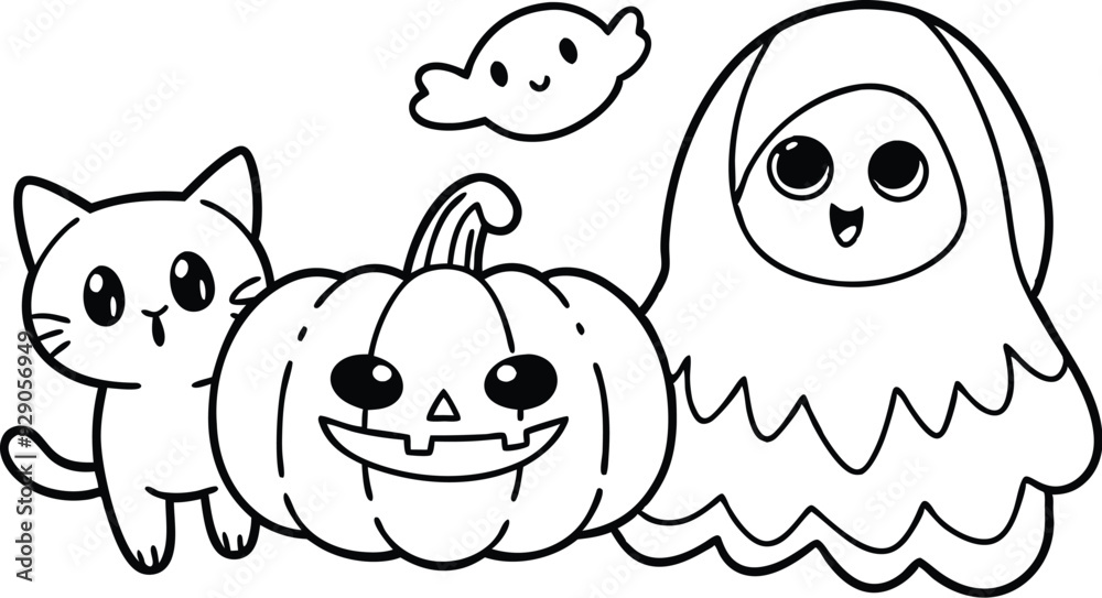 Ghosts with Cat Vector, Cute Halloween Ghosts Vector, Cat Lover Ghost Vector, Halloween Cat Mom Vector, Spooky Season Cats Vector, Cat Person Vector, Spooky Vibe