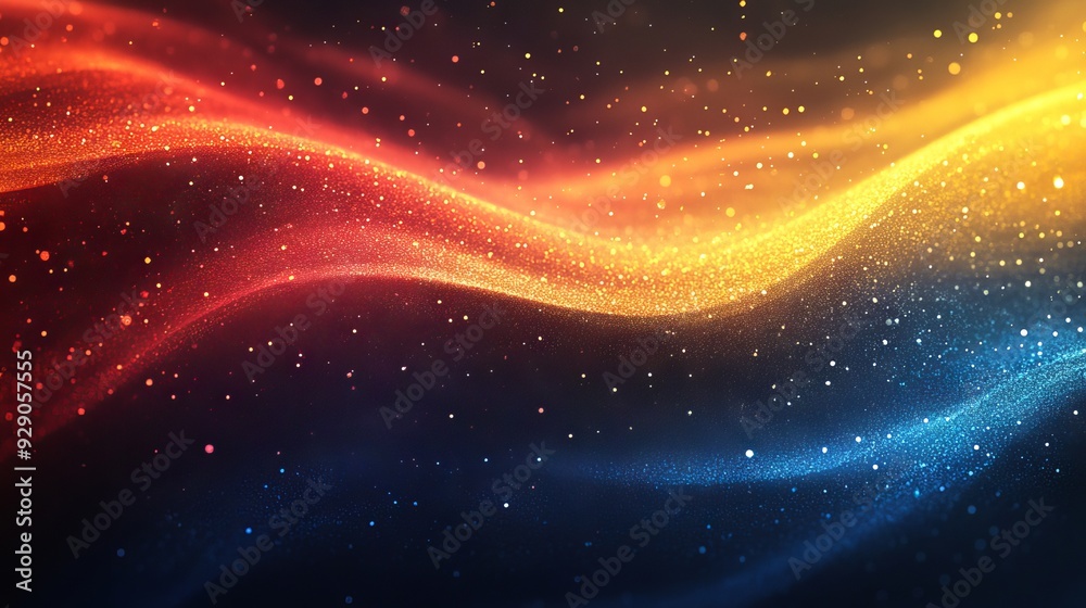 Grainy gradient background blue pink yellow abstract glowing color wave black dark backdrop noise texture. background for banner design Grainy gradient background blue pink yellow abstract glowing color wave black dark backdrop noise texture. background for banner design