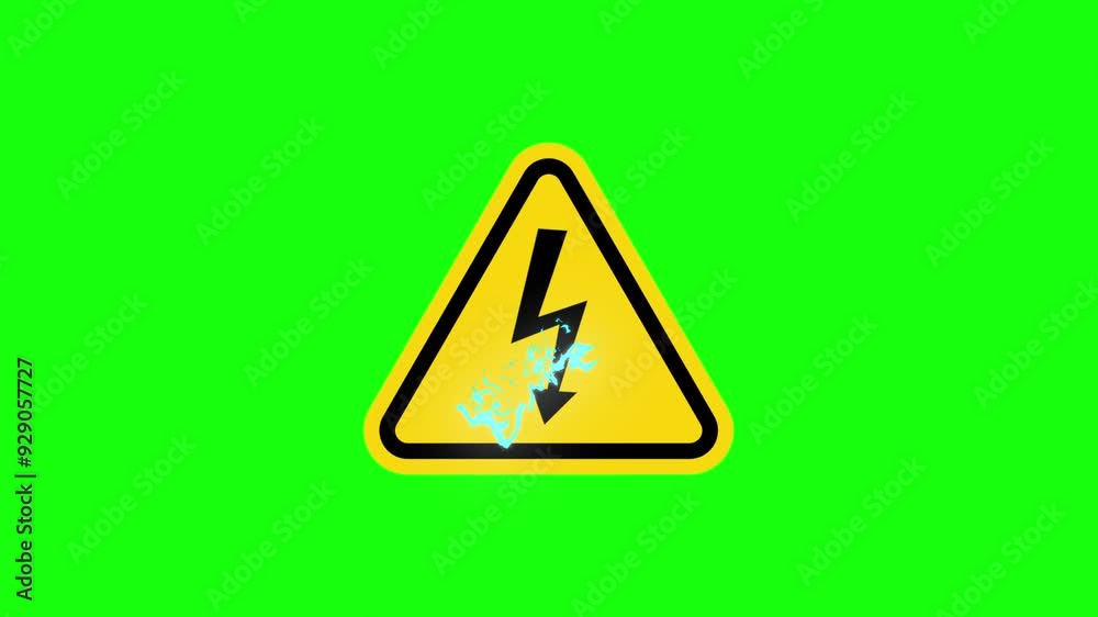 ISO Triangle Warning Sign: ISO W012 - Electrical Shock Electrocution ...