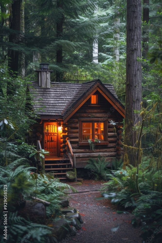 Rustic Cabin in the Woods Rustic Cabin in the Woods