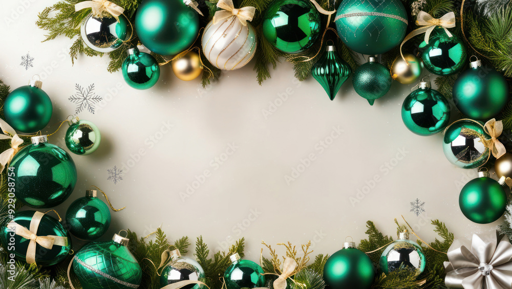 Numbers 2025 on a white background with emerald Christmas decorations and fir branches. New Year and Christmas concept. AI banner Numbers 2025 on a white background with emerald Christmas decorations and fir branches. New Year and Christmas concept. AI banner