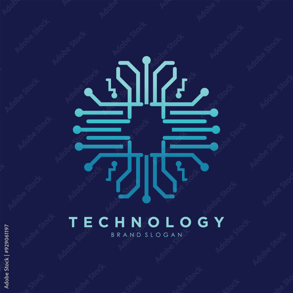 Global technology logo design vector with creative idea Global technology logo design vector with creative idea