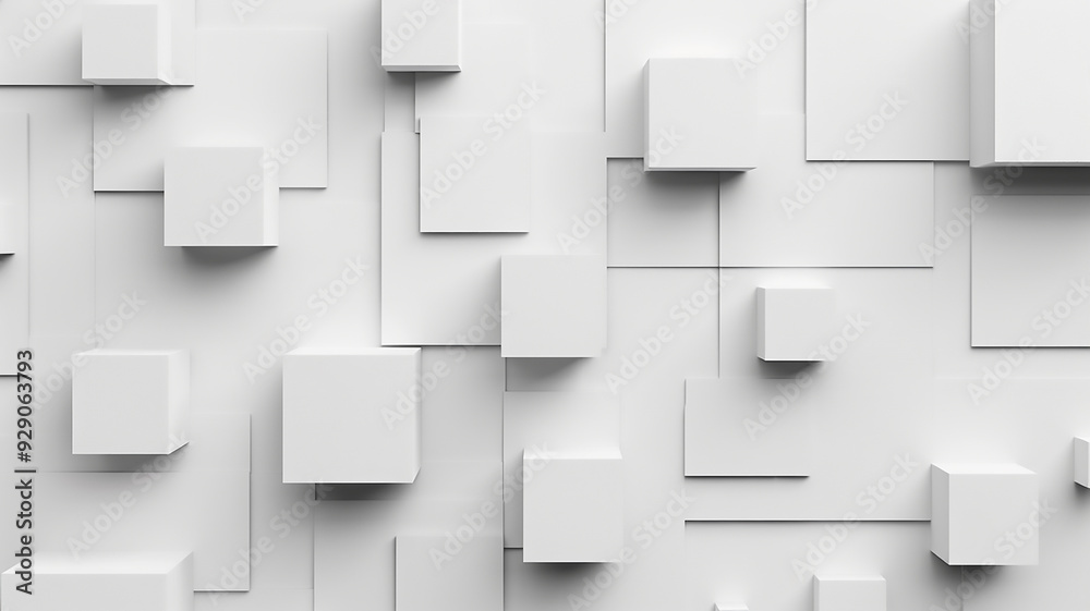 illustration mosaic white cube boxes block wallpaper random texture background illustration mosaic white cube boxes block wallpaper random texture background