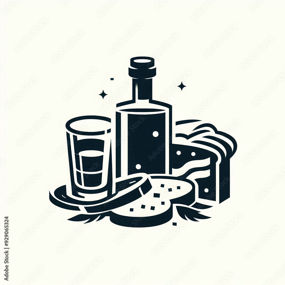 silhouette vodka thin lines flat colors
silhouette vodka thin lines flat colors