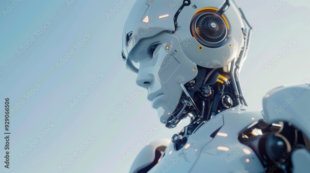 Humanoid Robot Portrait Humanoid Robot Portrait