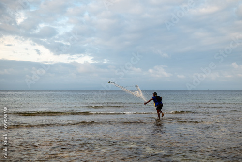 Fishermen are casting their nets