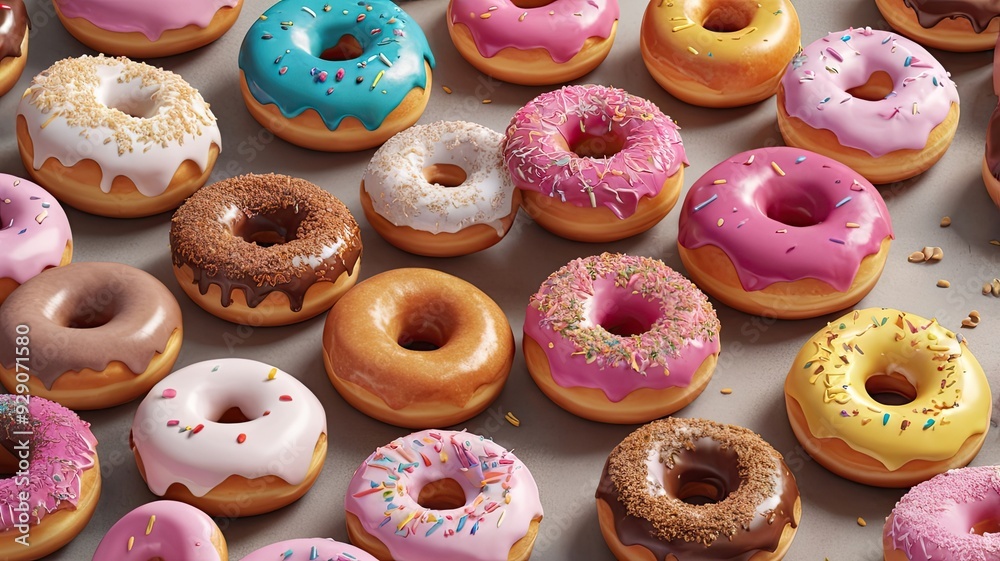 Leckere Süße Donuts Leckere Süße Donuts